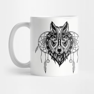 Wolf Dream Catcher Mug